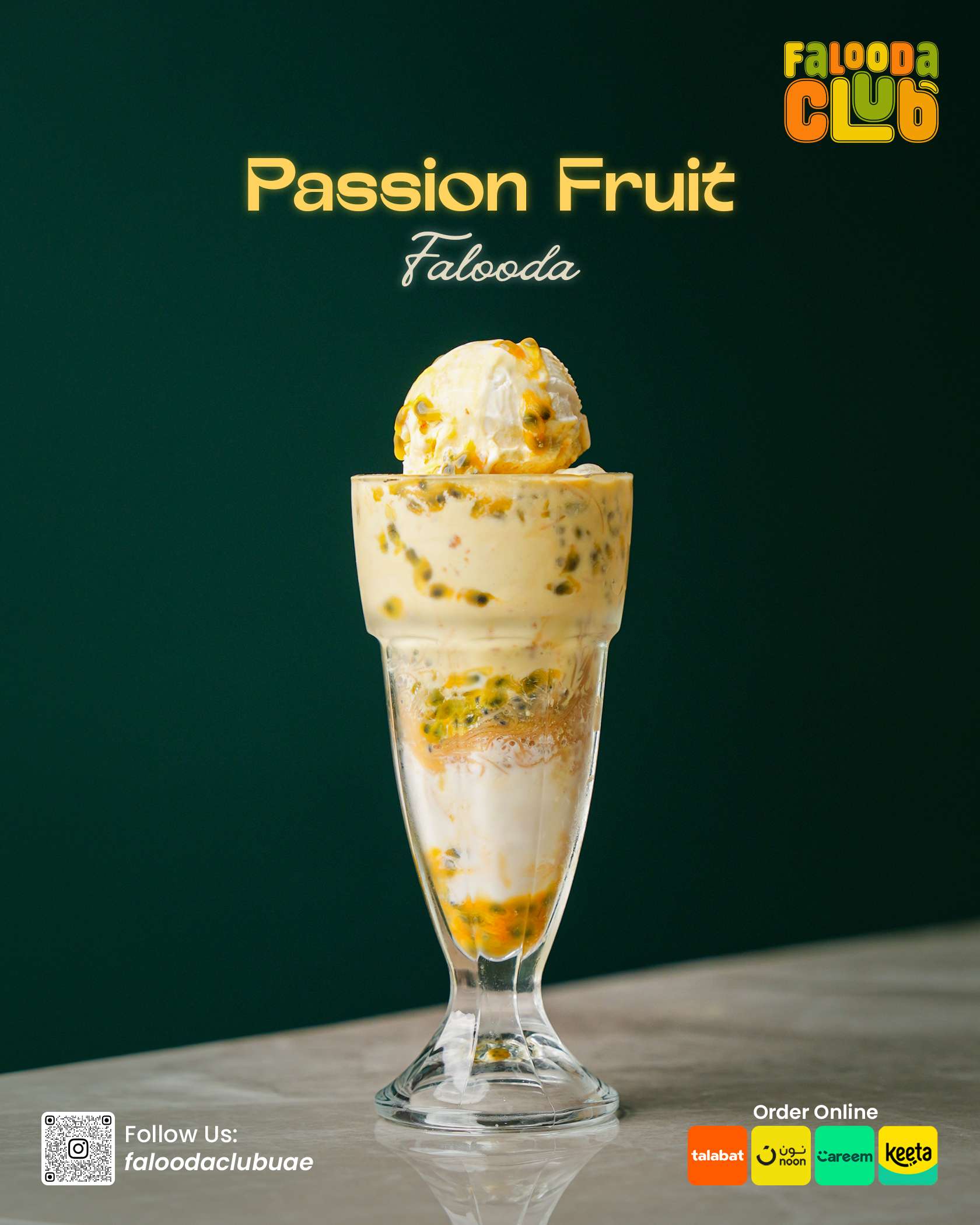 Passion fruit falooda
